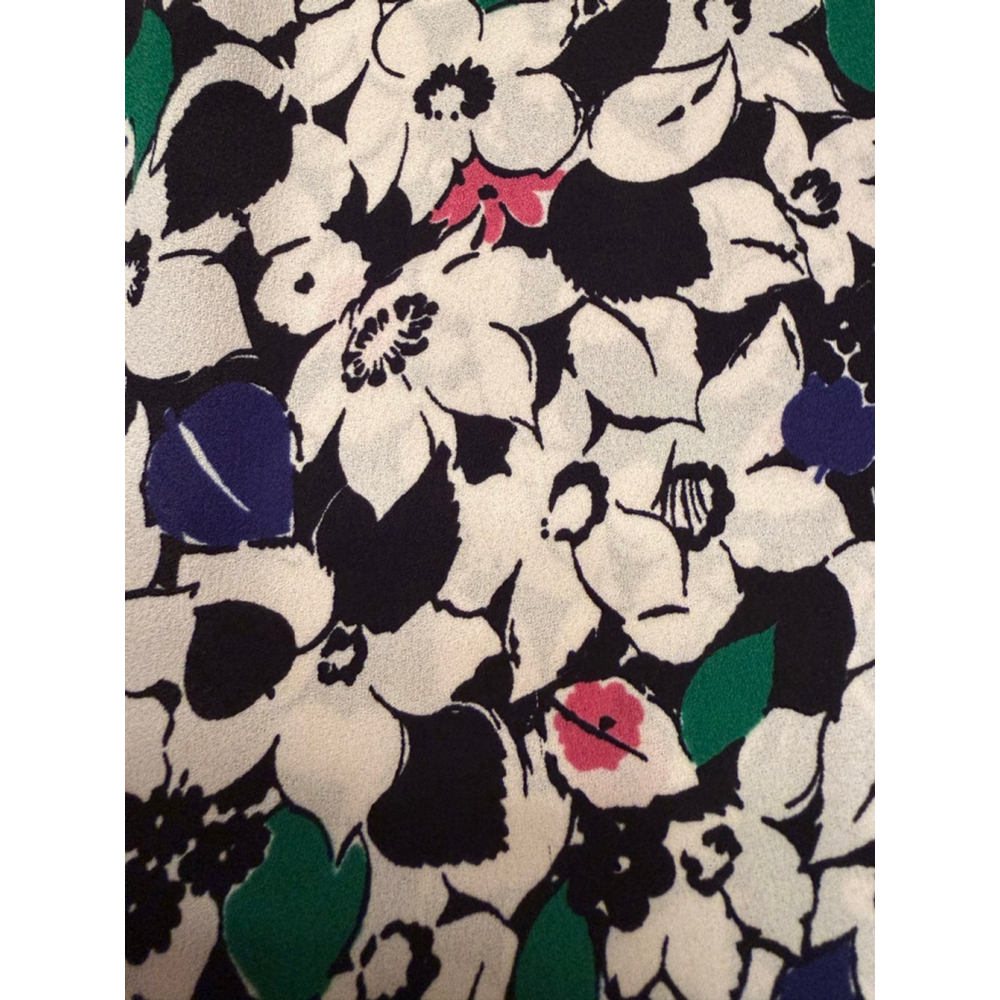 TALBOTS Floral 3/4 Sleeve Scoop Neck Blouse White Multi S - Picture 6 of 8